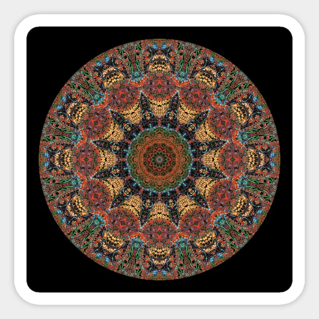 Ayahuasca Mandala Sticker by visionarysea